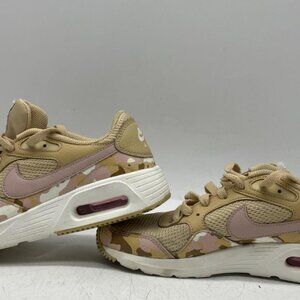 NIKE womens Air Max SC sz 8 sesame pink camo tan running shoes DX3733-200